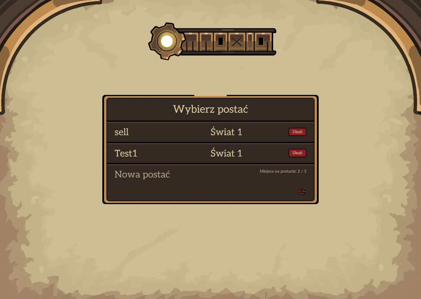 Wybór postaci